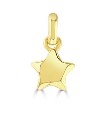 Little Star Gold Plated Sterling Silver Star Charm - Silver