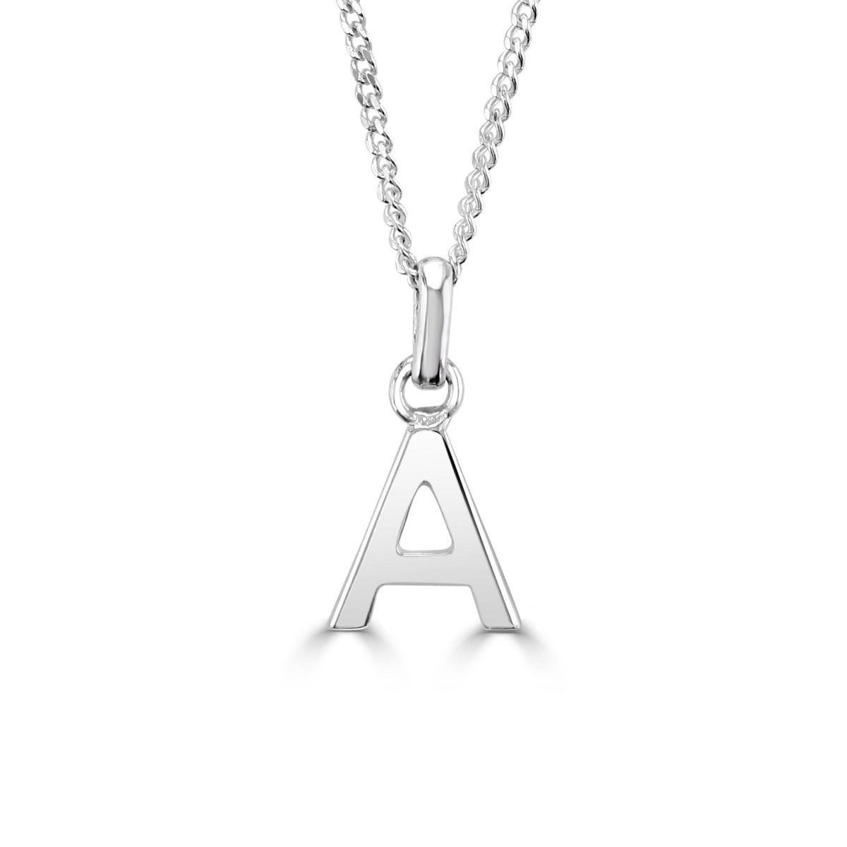 Little Star Sterling Silver Alphabet Letter Customisable Pendant - F