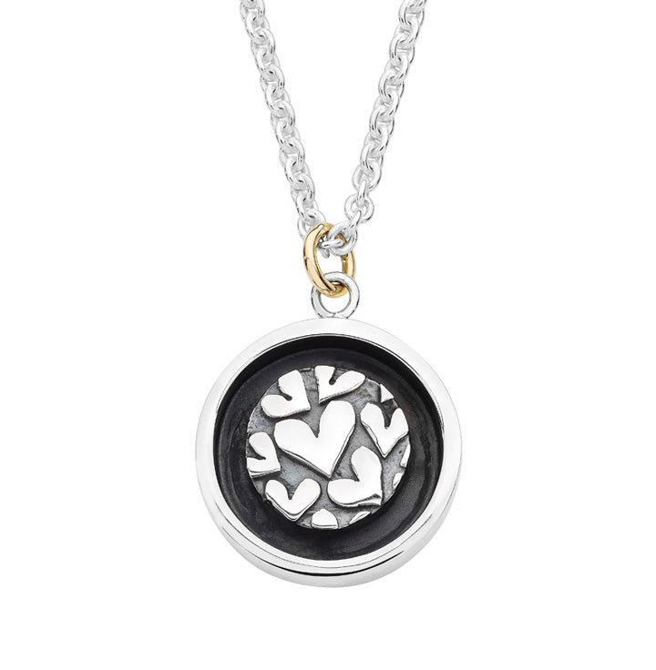 Linda Macdonald Cherish Sterling Silver 9ct Gold Necklace