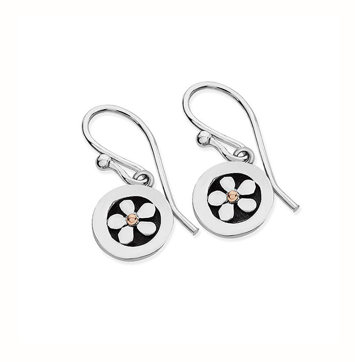 Linda Macdonald Meadow Sterling Silver 9ct Gold Drop Earrings
