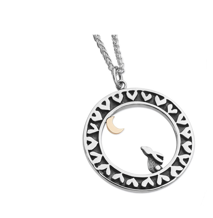 Linda Macdonald Moondance Sterling Silver 9ct Gold Necklace