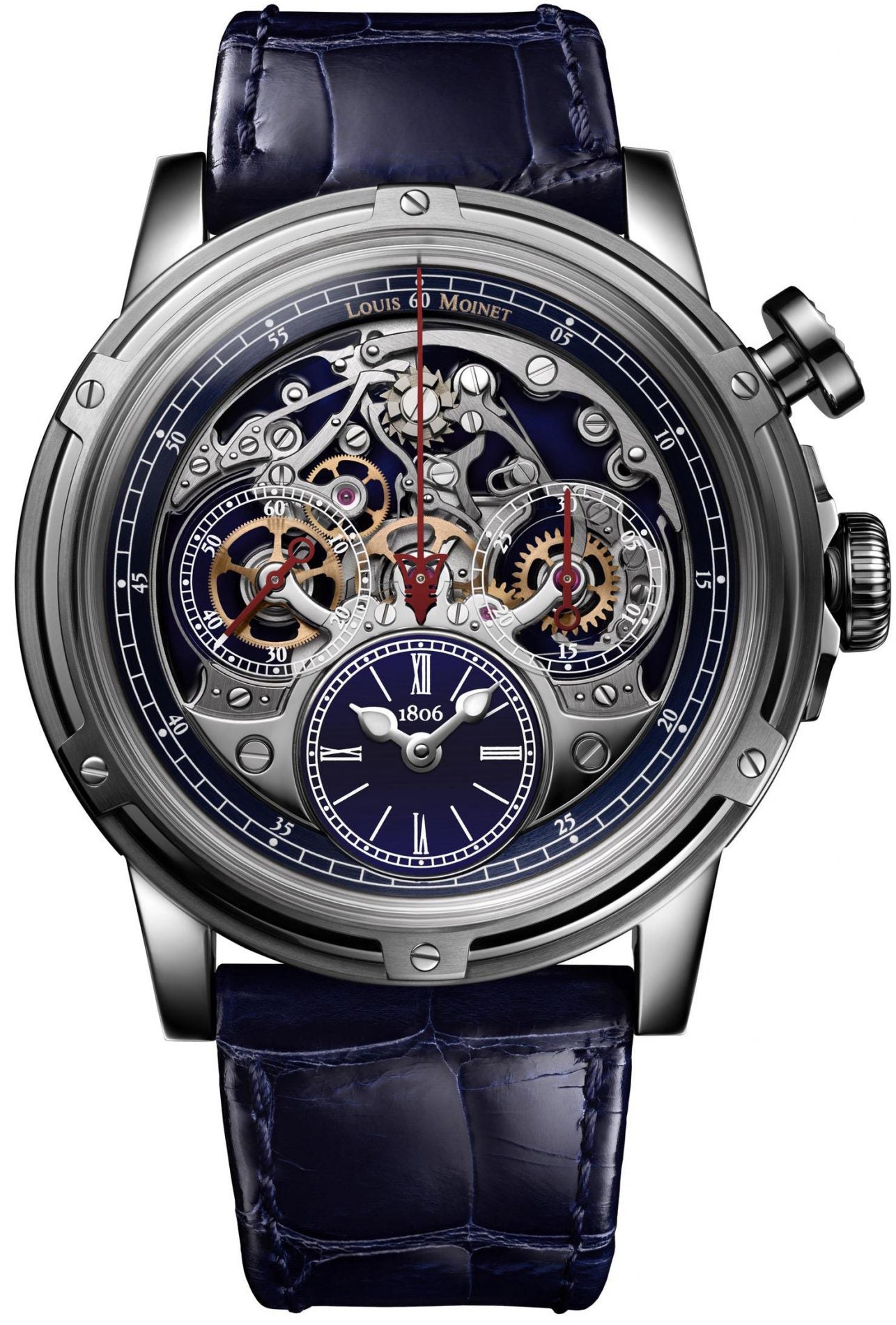 Louis Moinet Watch Memoris Superlight Blue Limited Edition - Blue