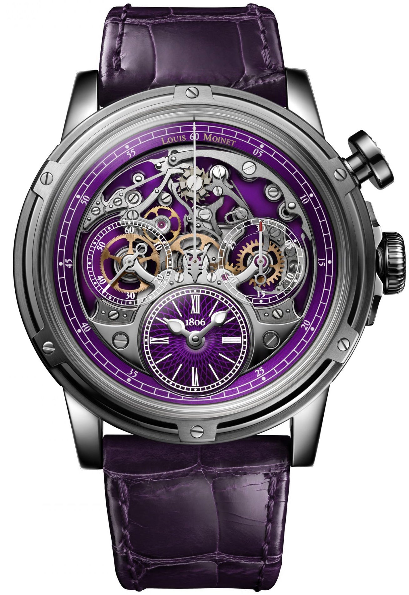 Louis Moinet Watch Memoris Superlight Purple Limited Edition - Purple