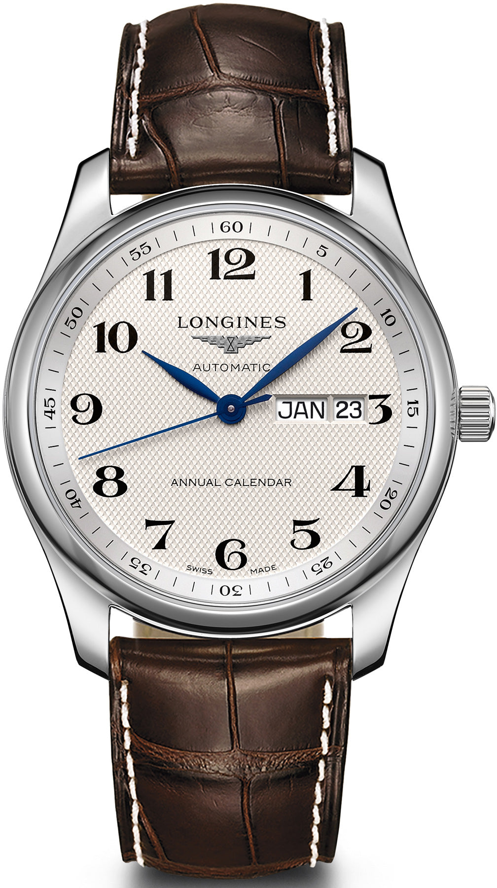 Longines Watch Master Collection Annual Calendar Mens - Silver