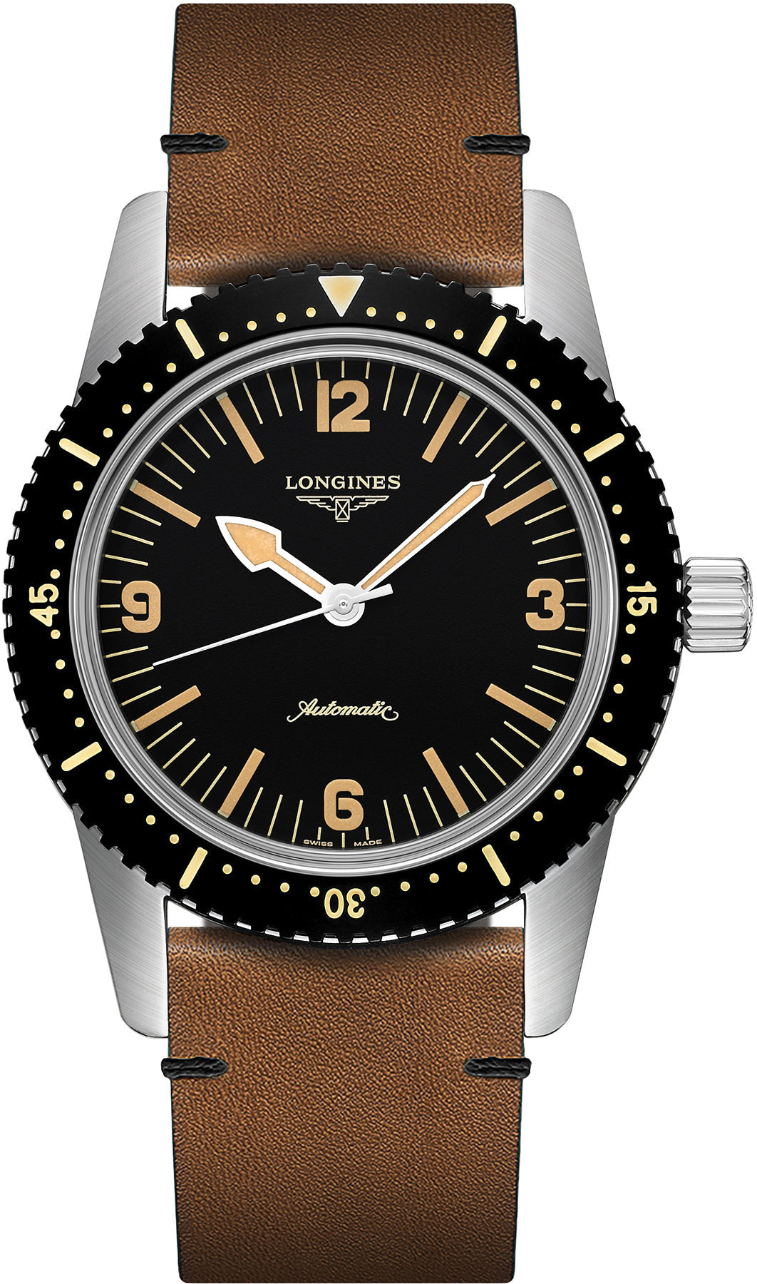 Longines Watch Heritage Skin Diver Mens - Black