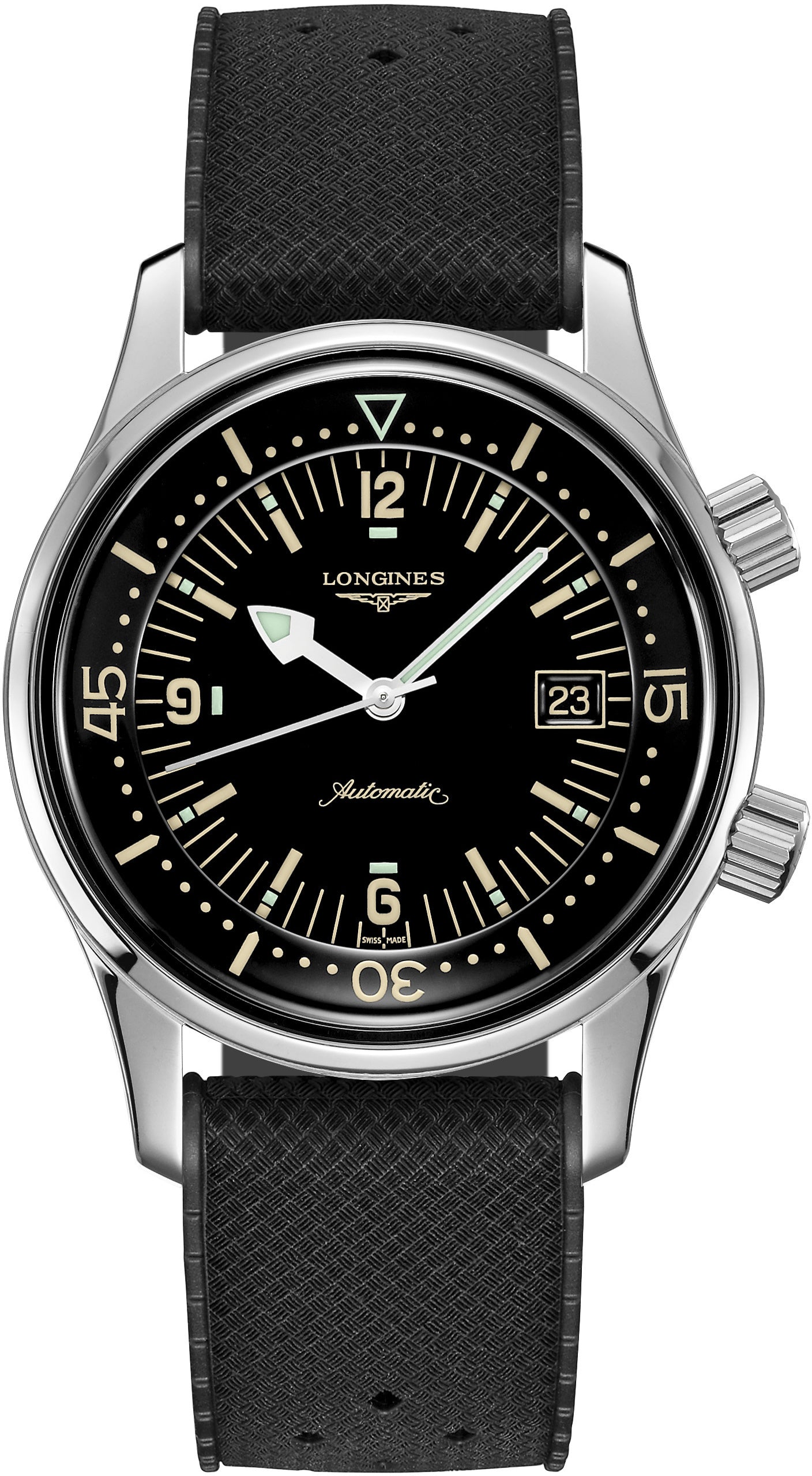 Longines Watch Heritage Legend Diver Mens - Black