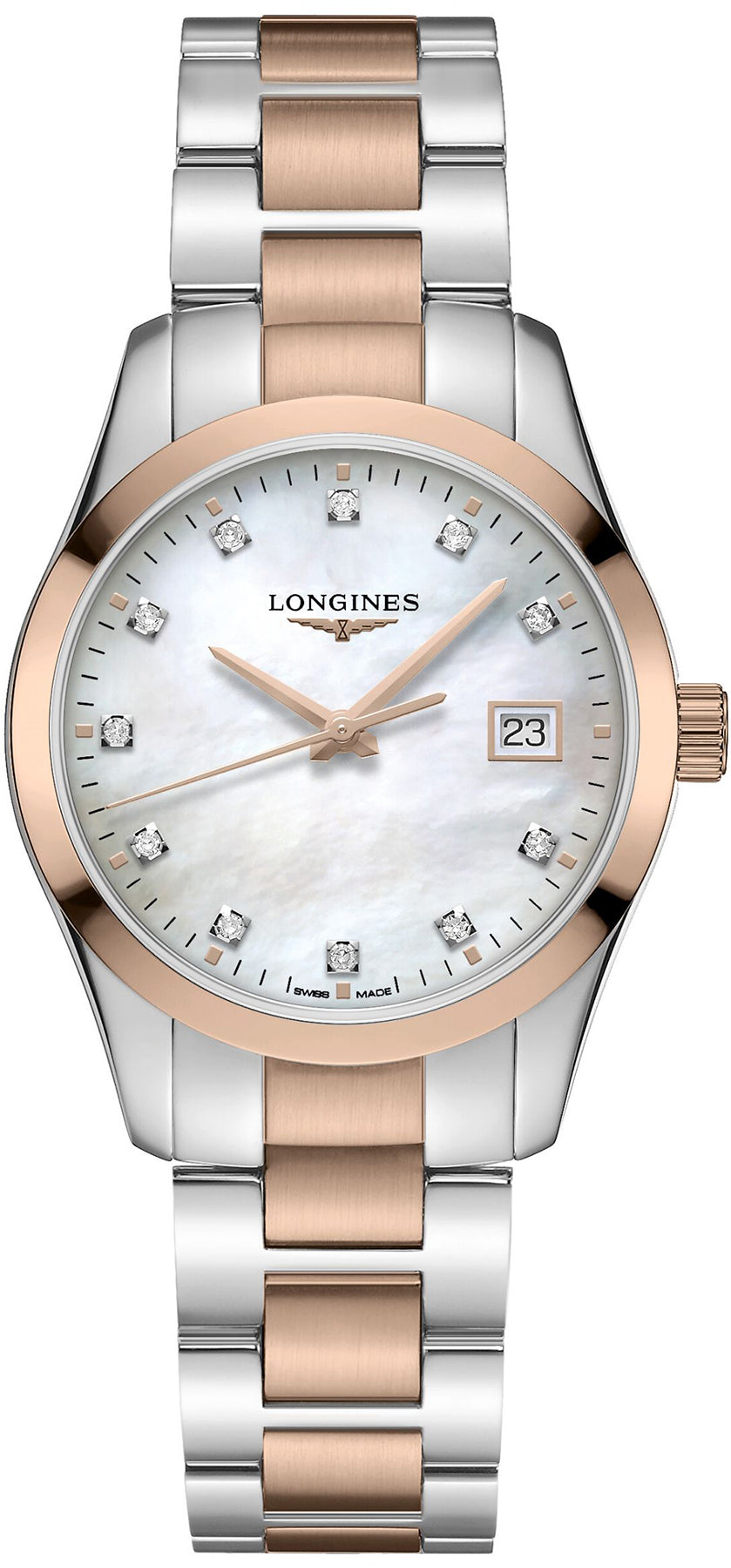 Longines Watch Conquest Classic Ladies - White
