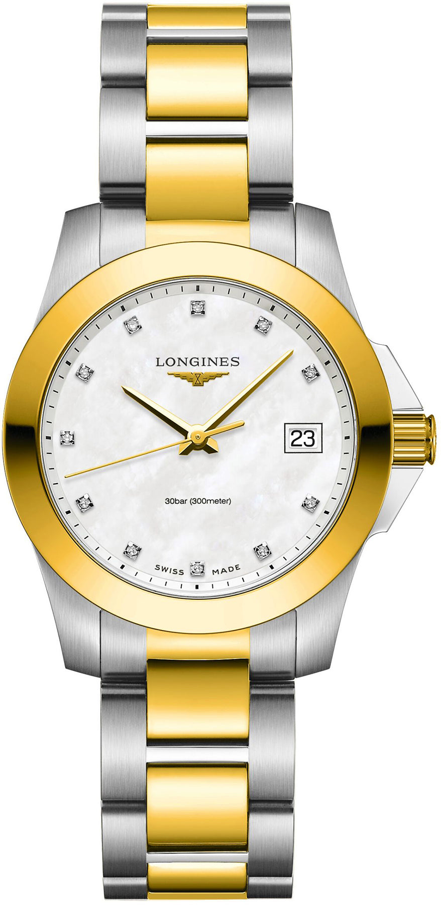 Longines Watch Conquest Ladies - White