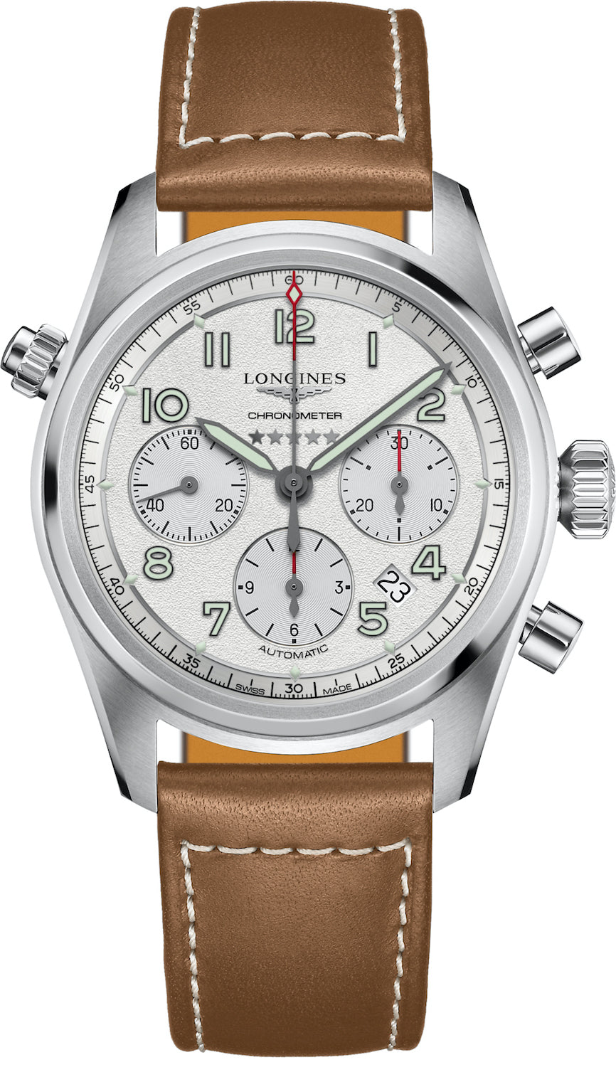Longines Watch Spirit Chrono Mens - Silver