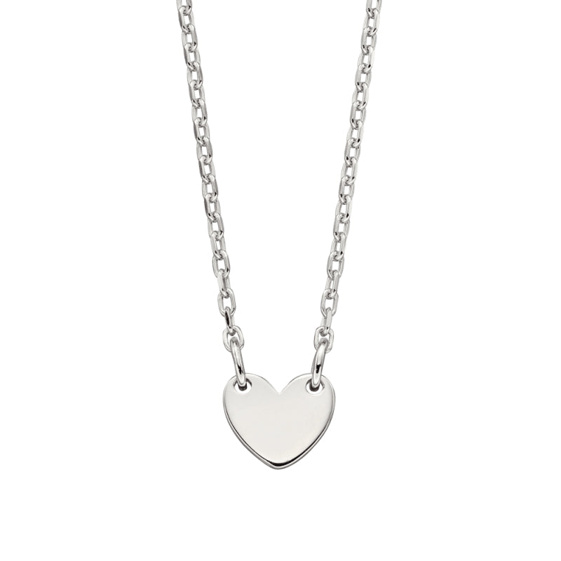 Little Star Sterling Silver Lexi Heart Childs Necklace