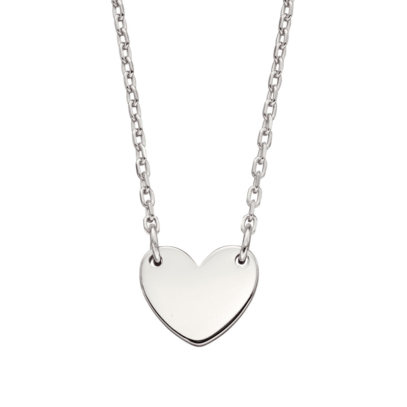 Little Star Sterling Silver Matilda Heart Adult Necklace