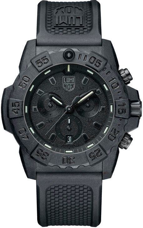 Luminox Watch Navy Seal 3500 Series Chronograph - Black