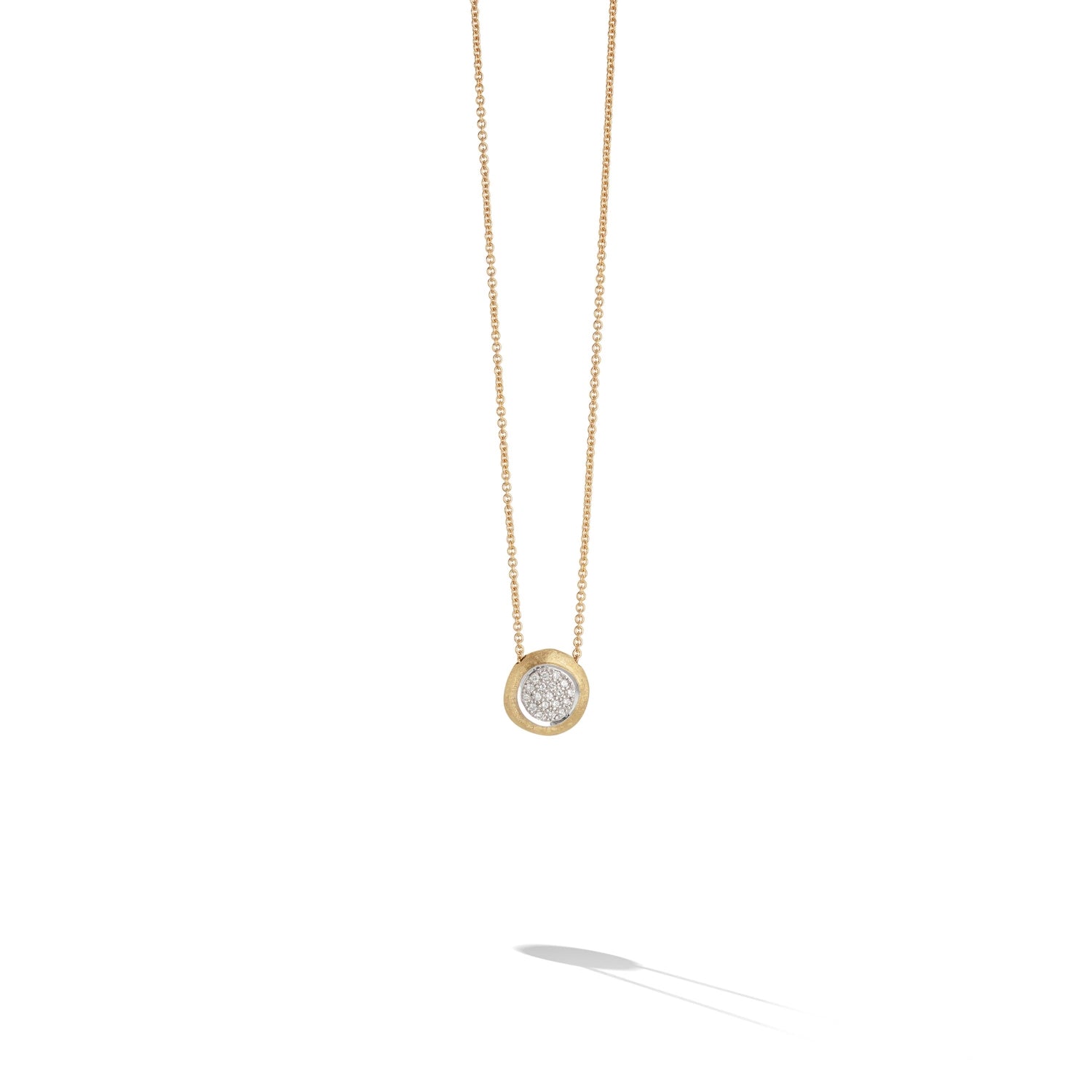Marco Bicego Delicati 18ct Yellow Gold 0.15ct Diamond Necklace - Option1 Value Yellow Gold