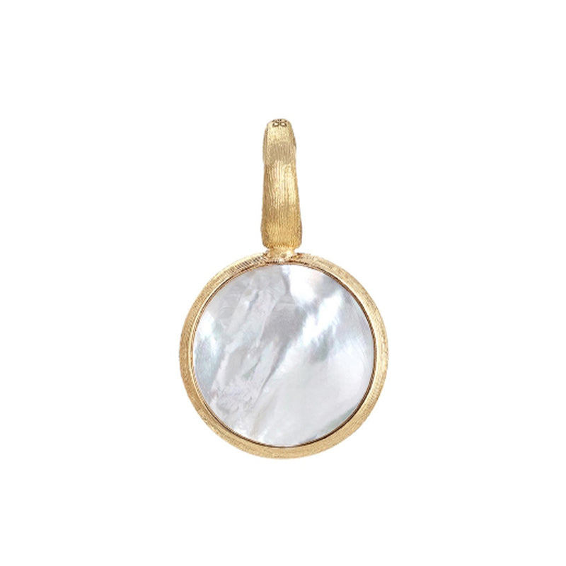 Marco Bicego Jaipur 18ct Yellow Gold White Mother of Pearl Stackable Pendant - Gold