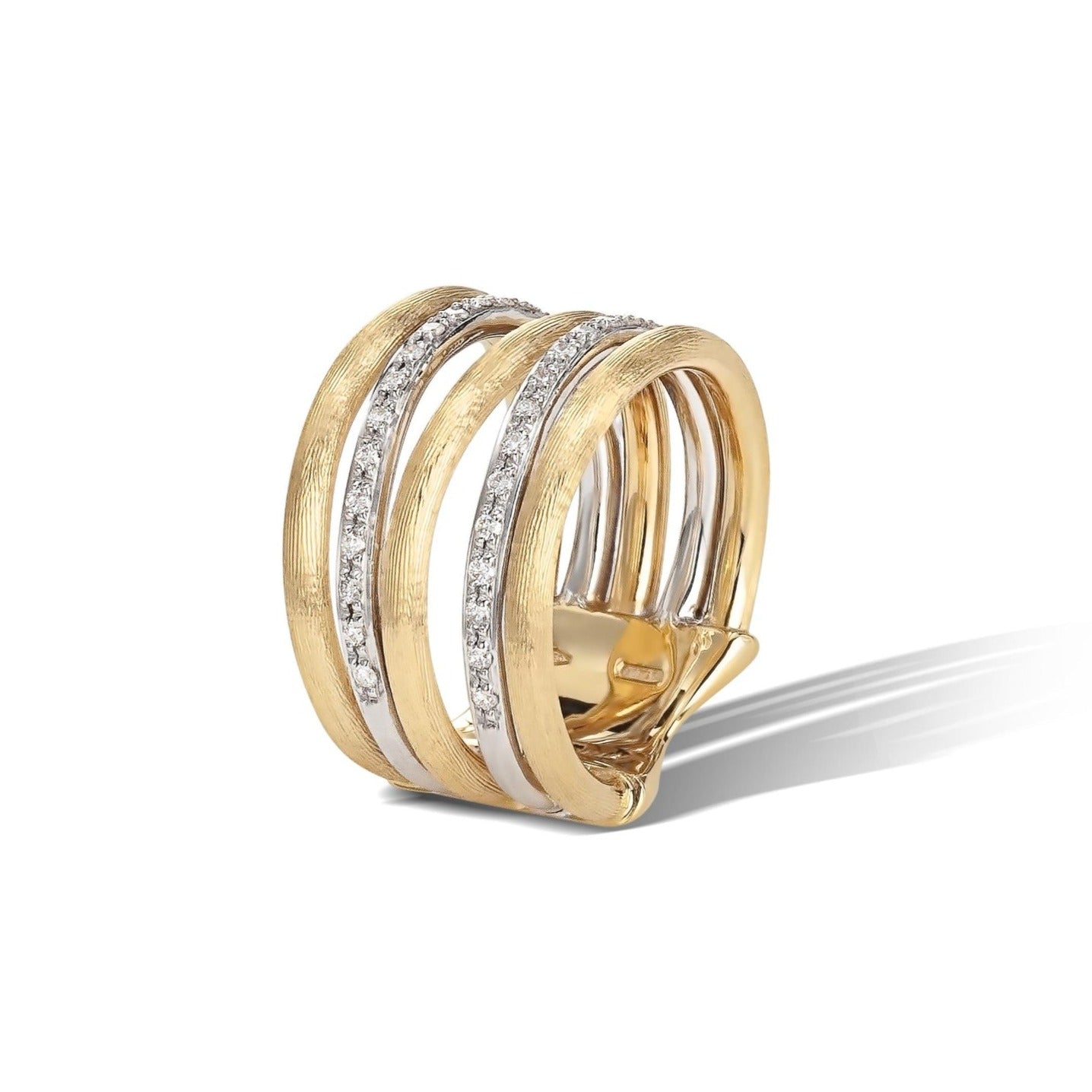 Marco Bicego Jaipur Link 18ct Yellow and White Gold Diamond Ring - R