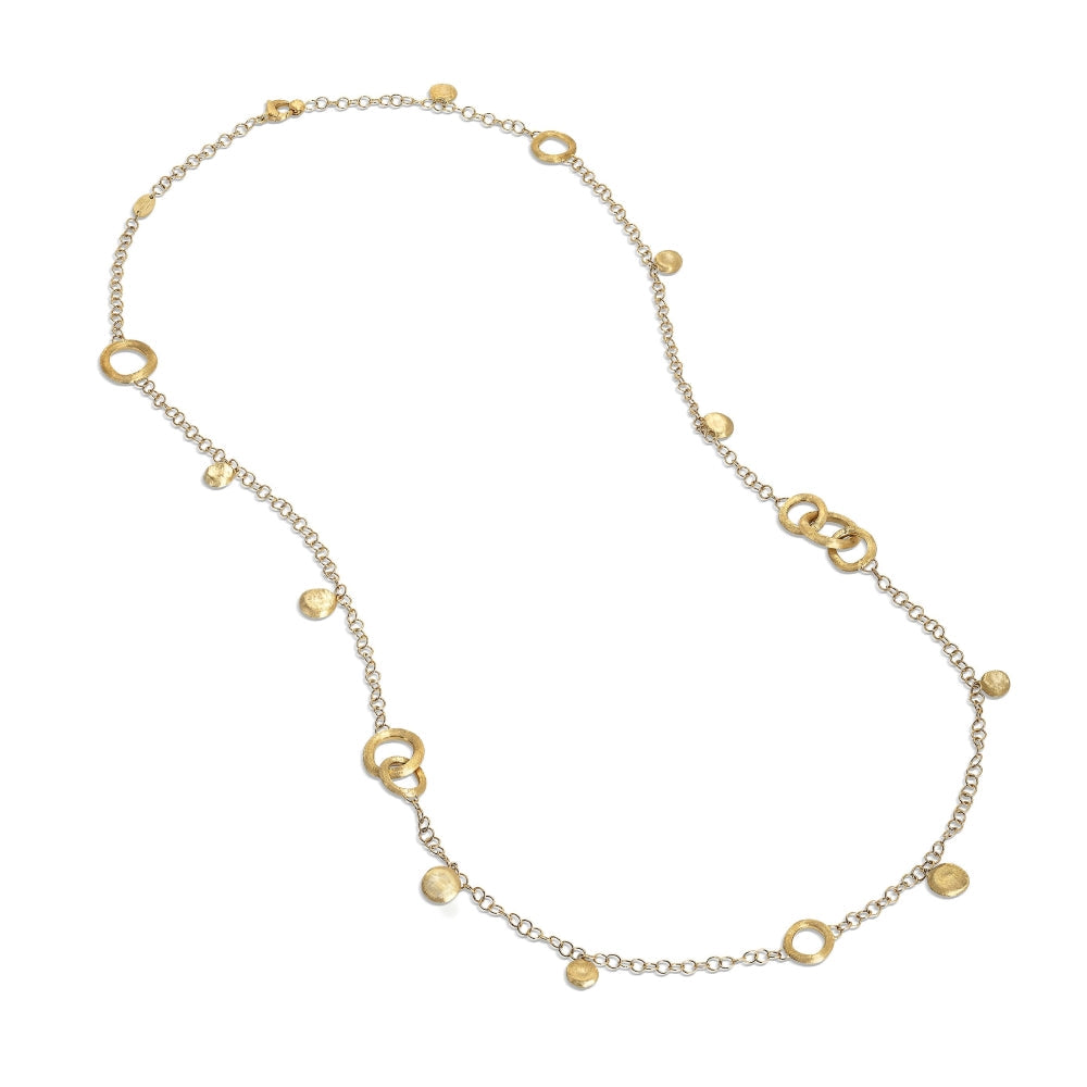 Marco Bicego Jaipur Link 18ct Yellow Gold Circle Link Long Necklace - Gold