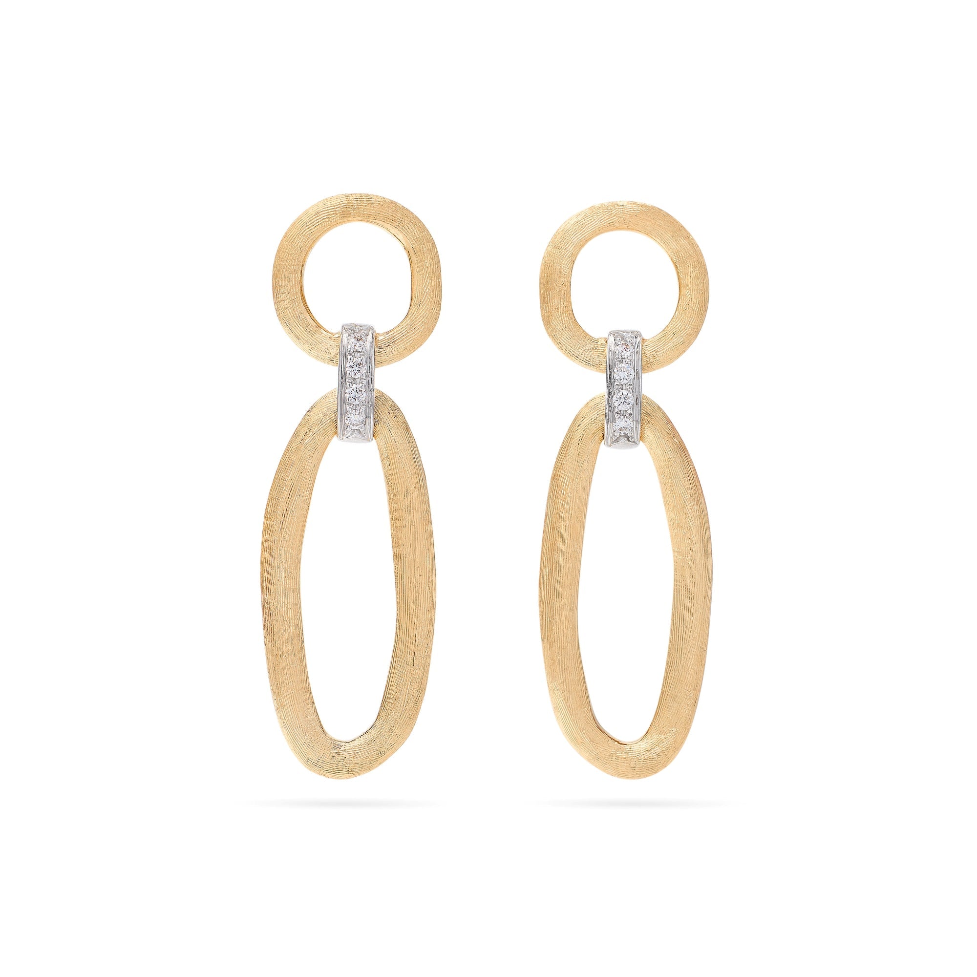 Marco Bicego Jaipur Link 18ct Yellow Gold Diamond Drop Earrings