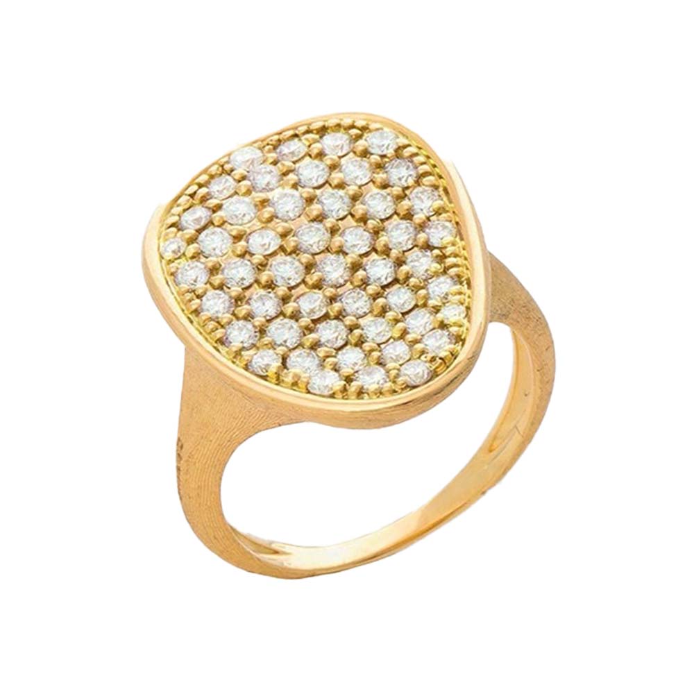 Marco Bicego Lunaria Alta 18ct Yellow Gold 0.93ct Diamond Ring - S