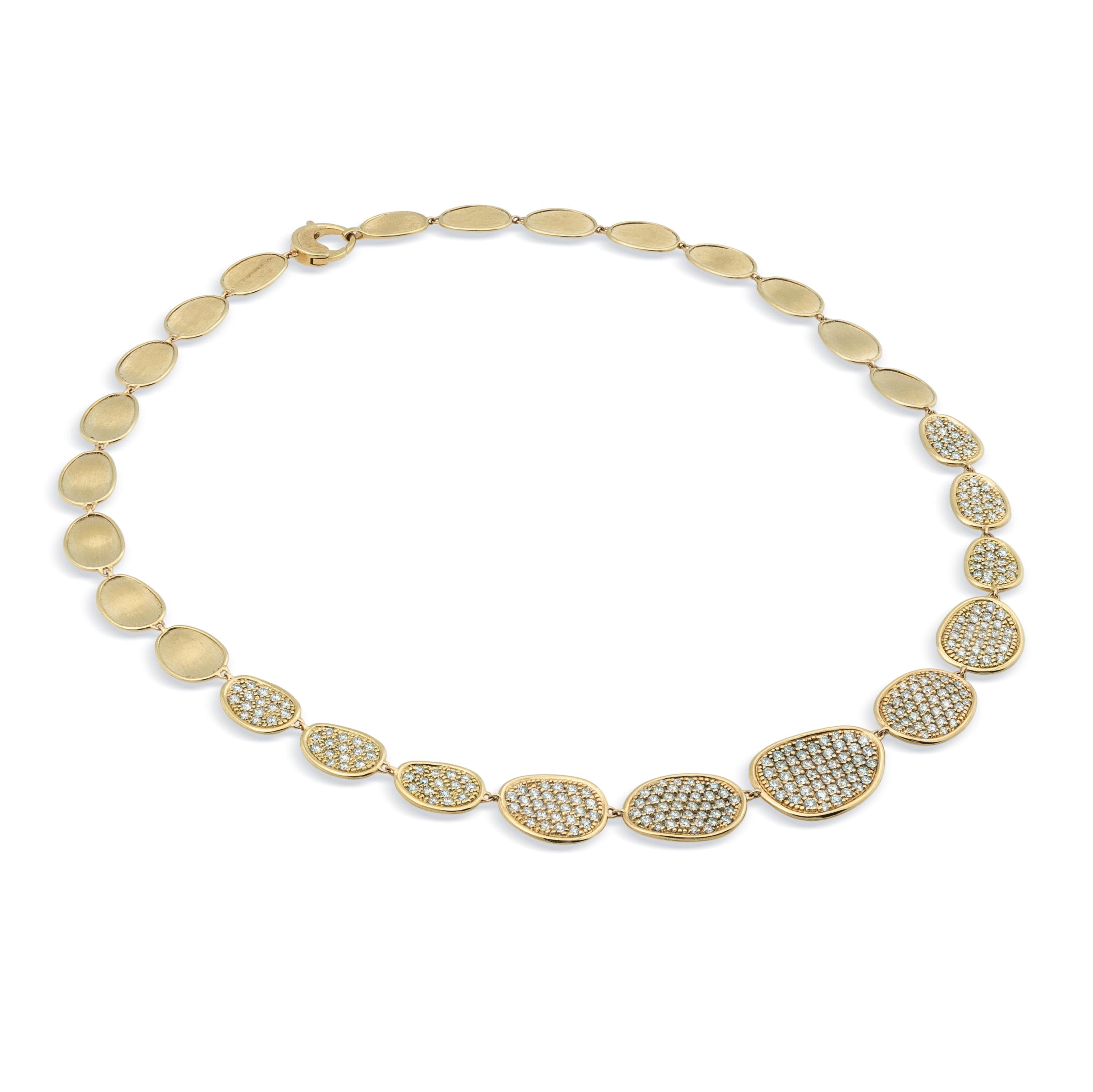 Marco Bicego Lunaria Alta 18ct Yellow Gold 5.00ct Diamond Necklace - Yellow Gold