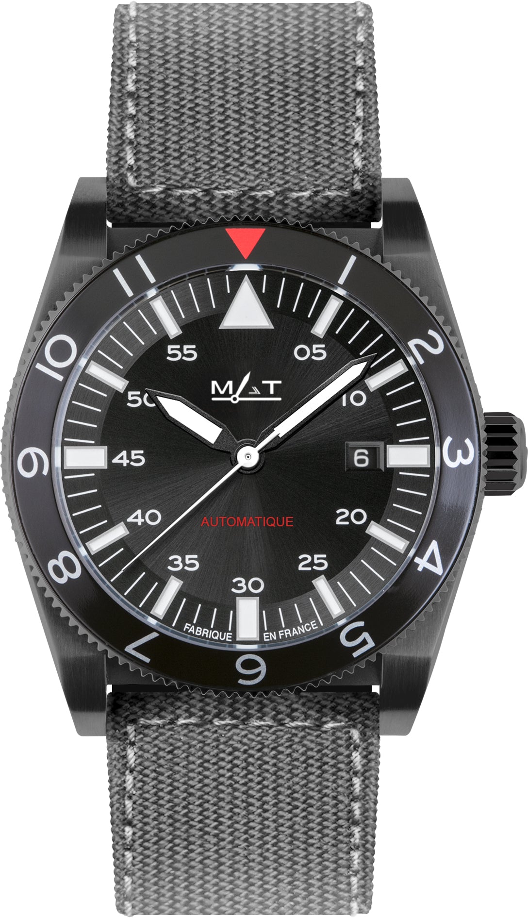 Mat Watch Escadron Gunmetal Grey  - Black