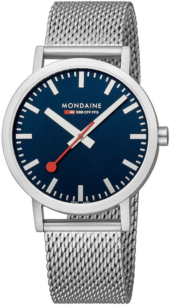 Mondaine Watch Classic Deepest Blue Special Edition - Blue