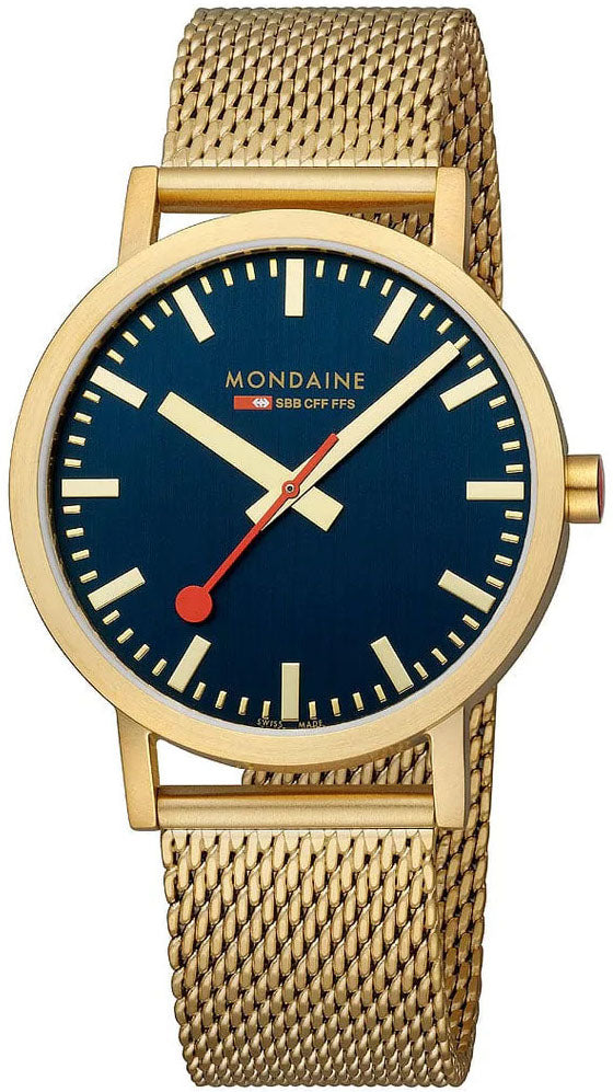 Mondaine Watch Classic Deep Ocean Blue - Blue
