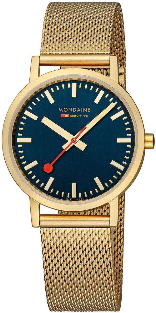Mondaine Watch Classic Deep Ocean Blue