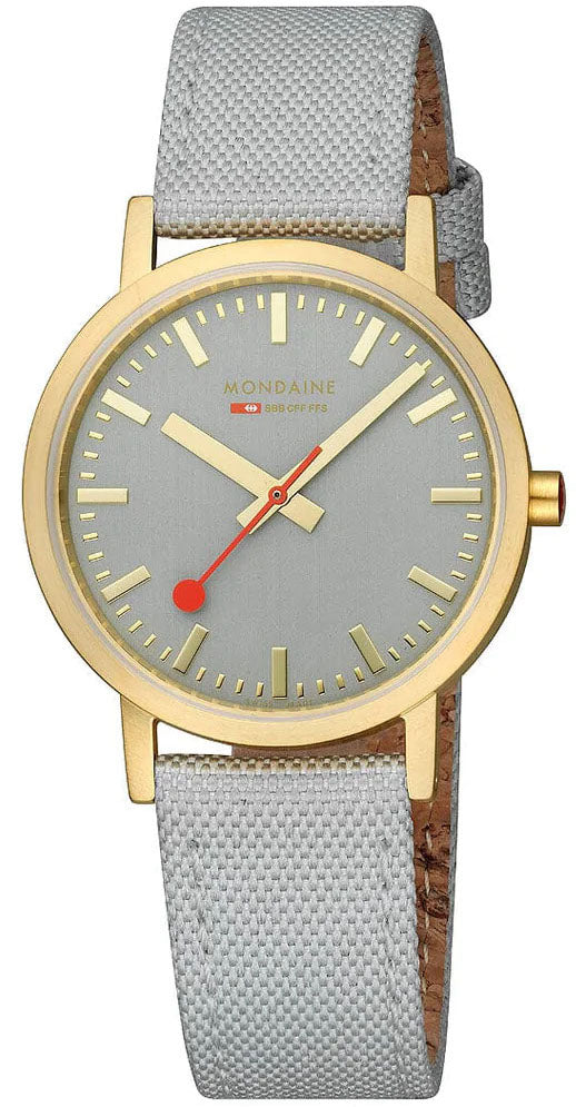Mondaine Watch Classic Good Gray - Grey