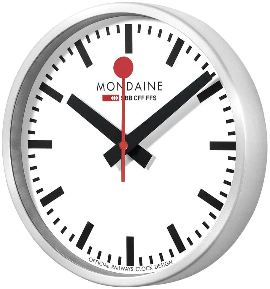 Mondaine Clock Stop2go White - White