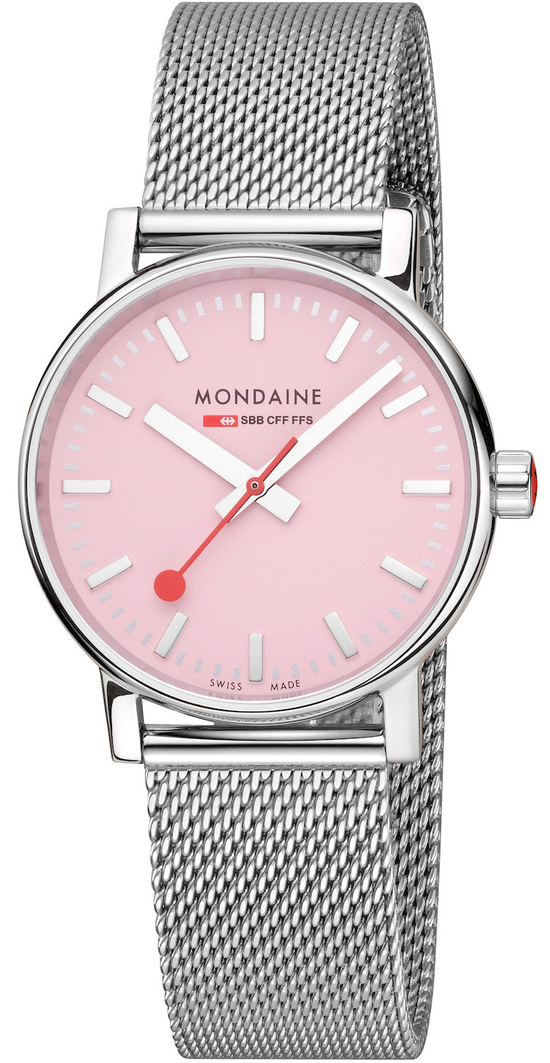 Mondaine Watch Evo2 Sunrise 35mm Pink
