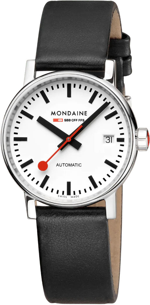 Mondaine Watch Evo2 35mm Grape Leather
