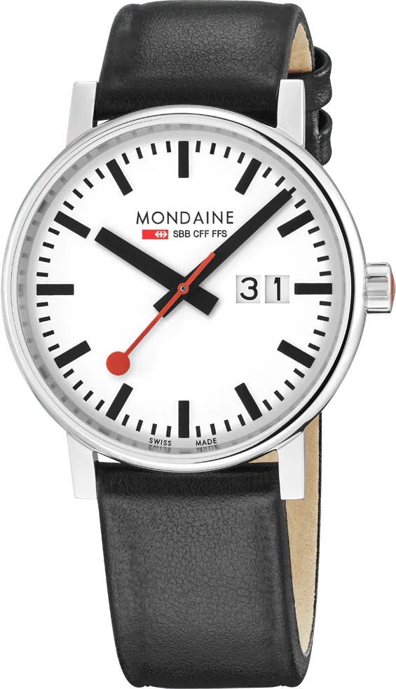 Mondaine Watch Evo2 40mm Grape Leather