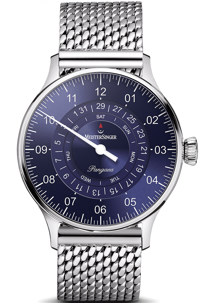 MeisterSinger Watch Pangaea Day Date Milanaise Bracelet