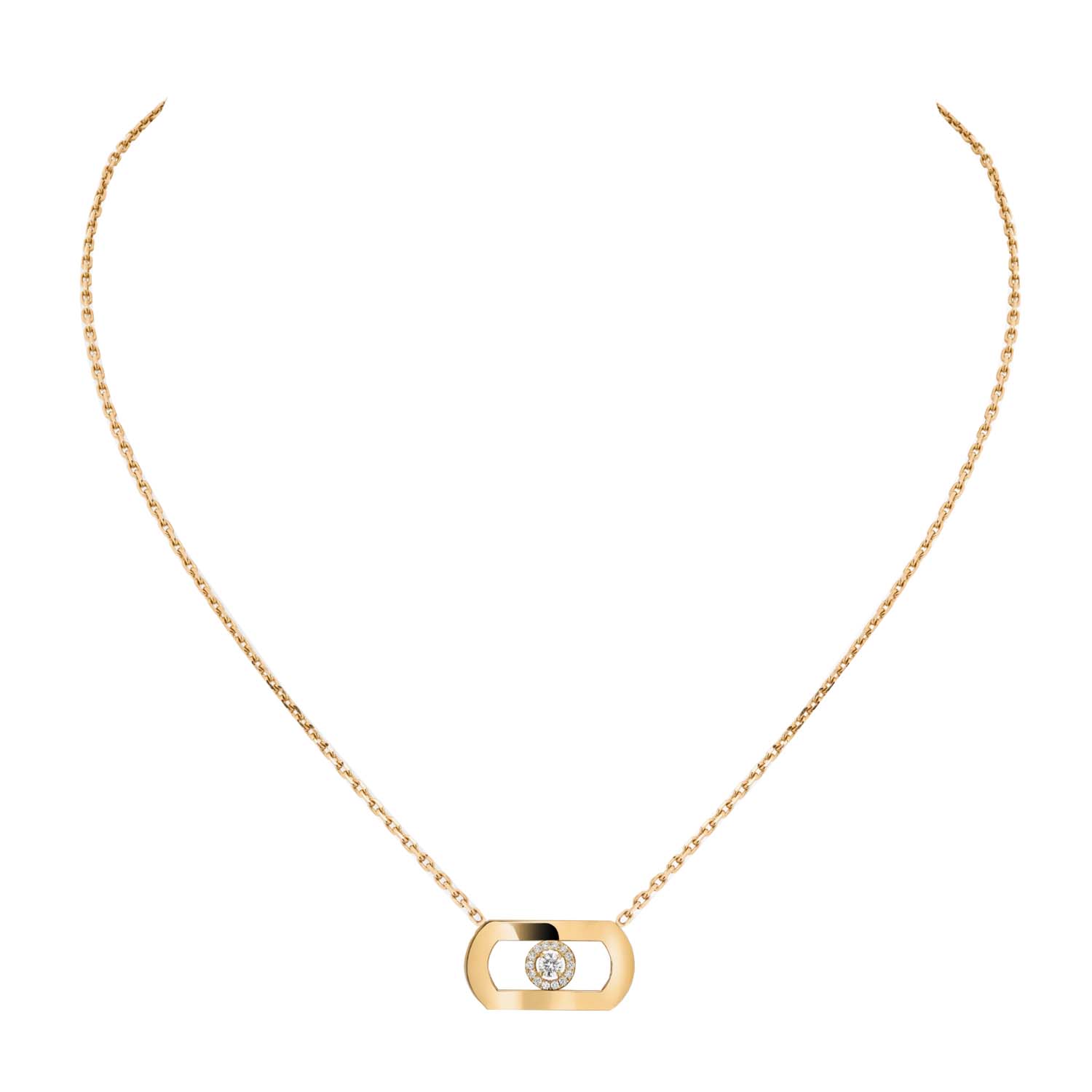 Messika So Move 18ct Yellow Gold 0.12ct Diamond Necklace