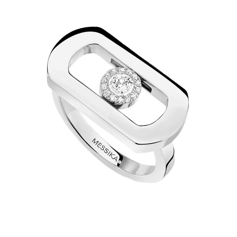 Messika So Move 18ct White Gold Diamond Ring - L