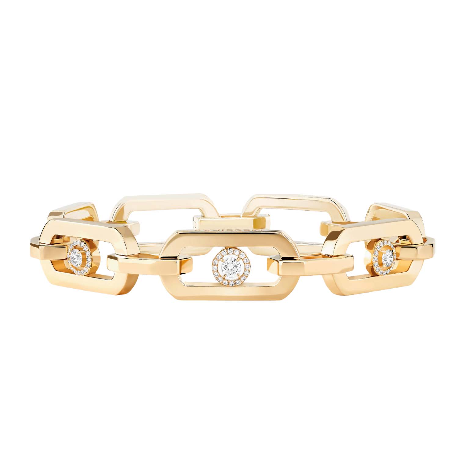 Messika So Move 18ct Yellow Gold 0.39ct Diamond Link Bracelet