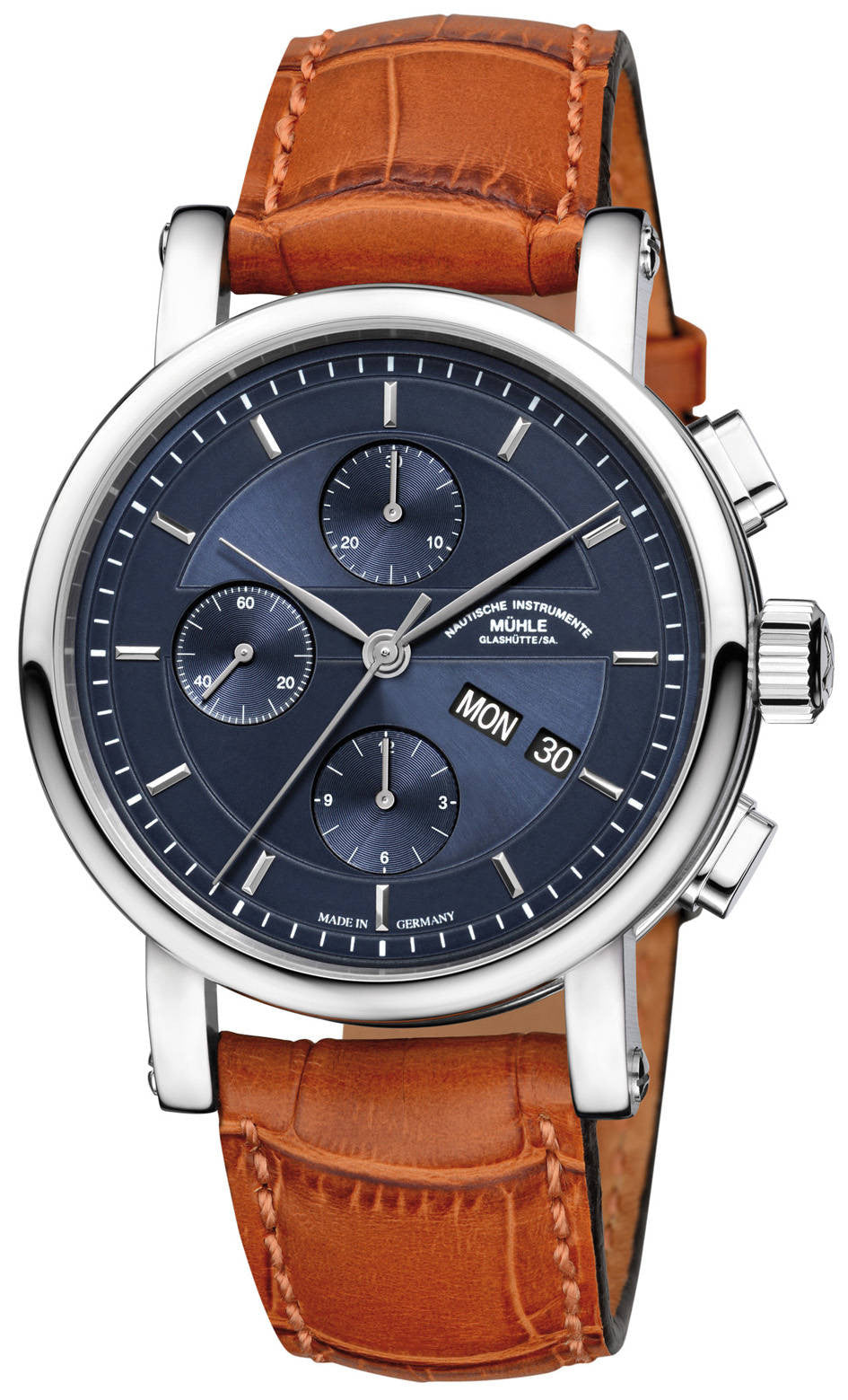 Muhle Glashutte Watch Teutonia II Chronograph - Blue