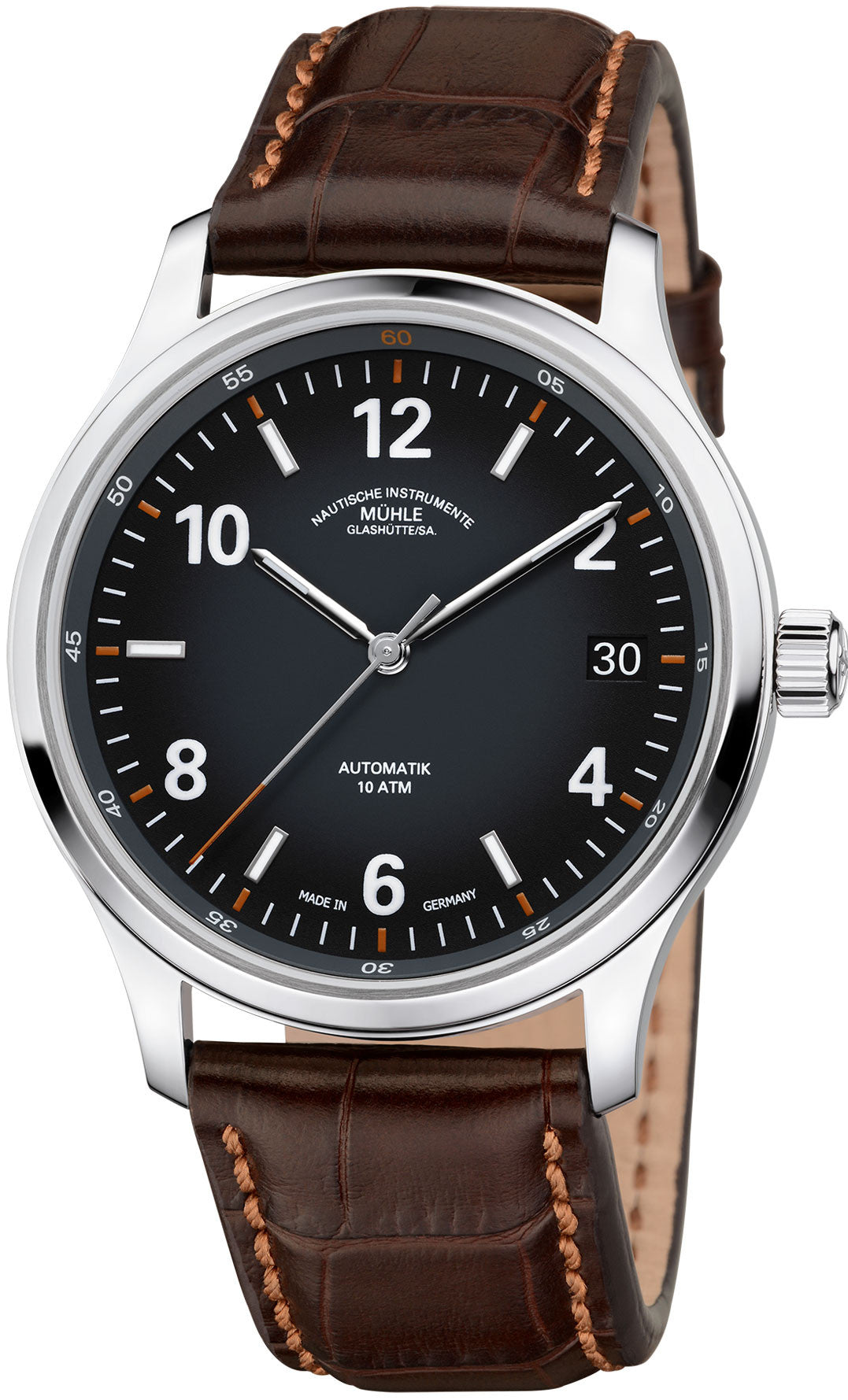 Muhle Glashutte Watch Lunova Datum - Black