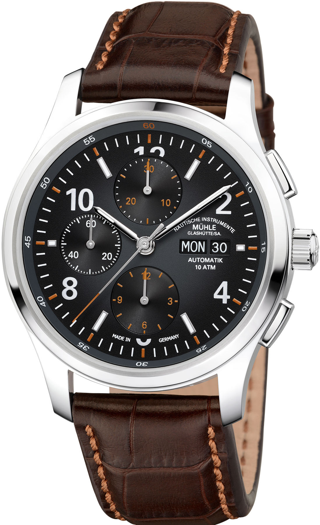 Muhle Glashutte Watch Lunova Chronograph - Black