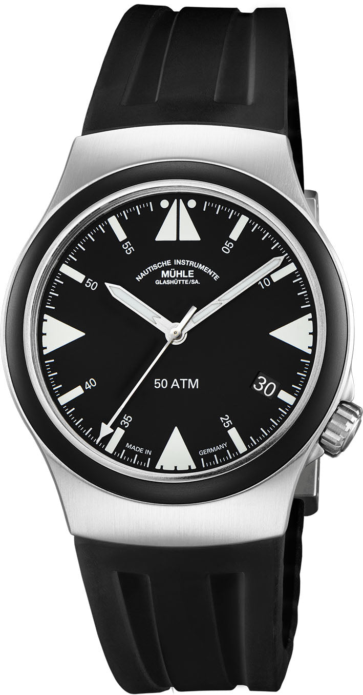 Muhle Glashutte Watch S.A.R. Mission Timer Titan - Black