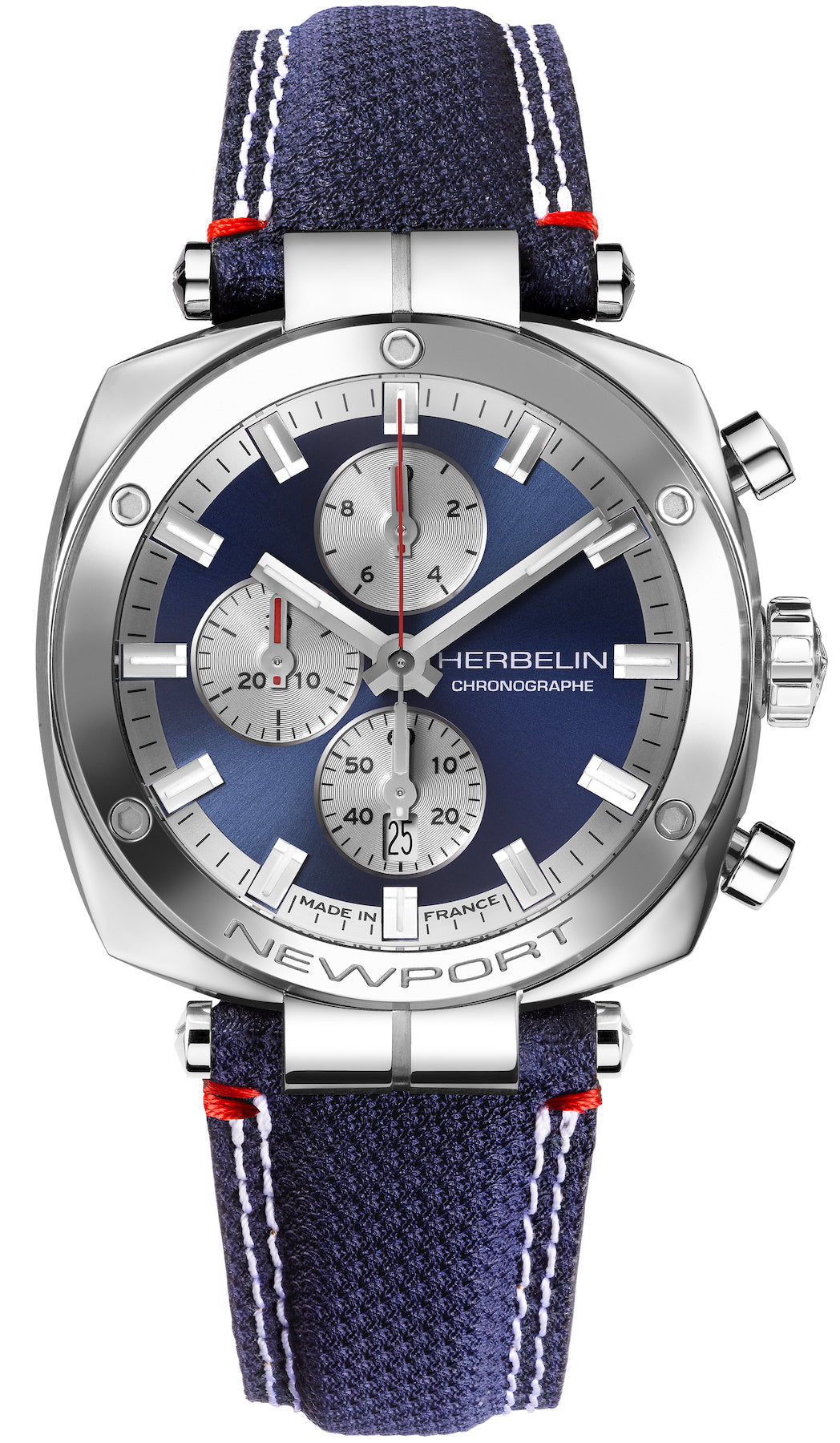 Herbelin Watch Newport Heritage Chronograph - Blue