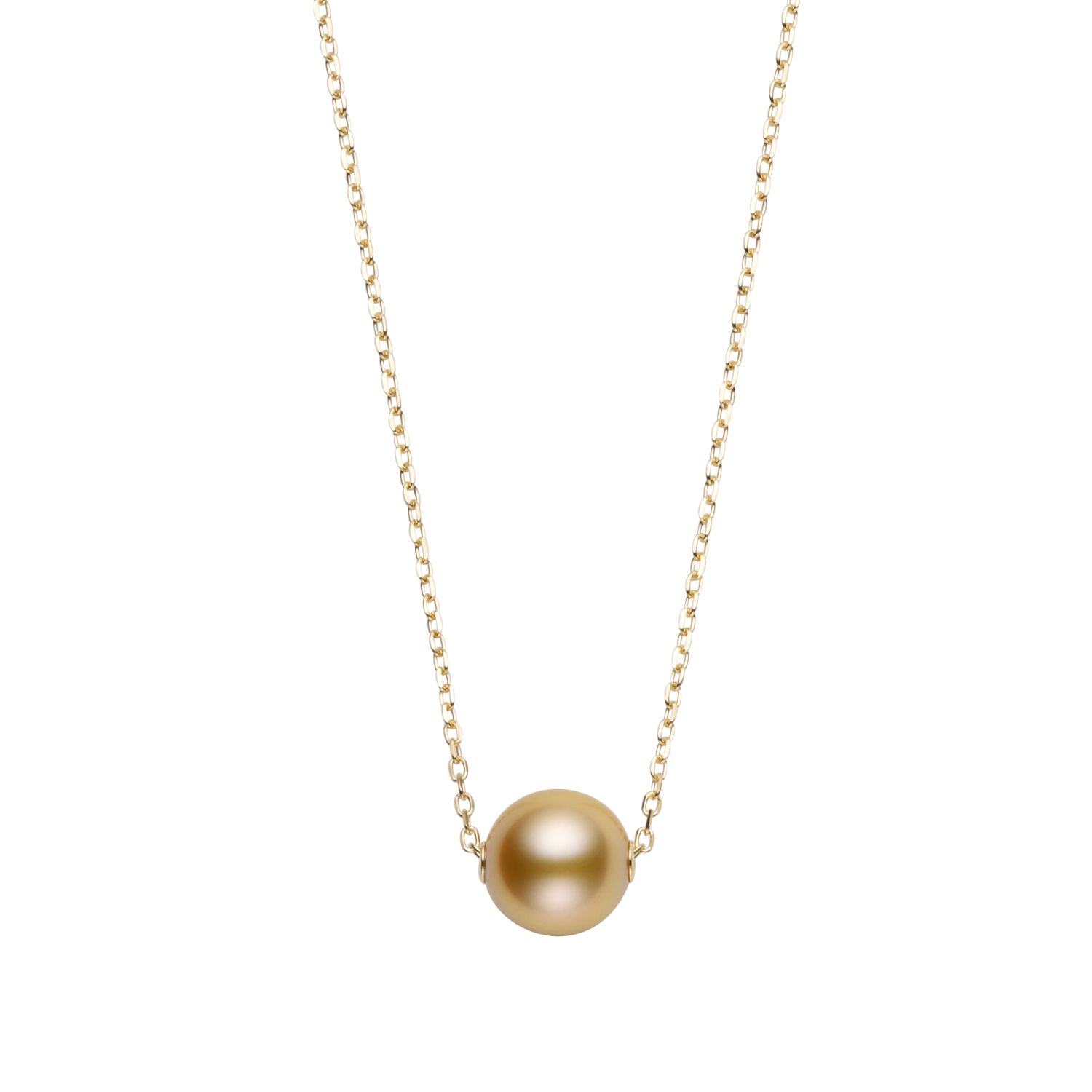 Mikimoto 18ct White Gold 10-11mm Gold South Sea Pearl Necklace