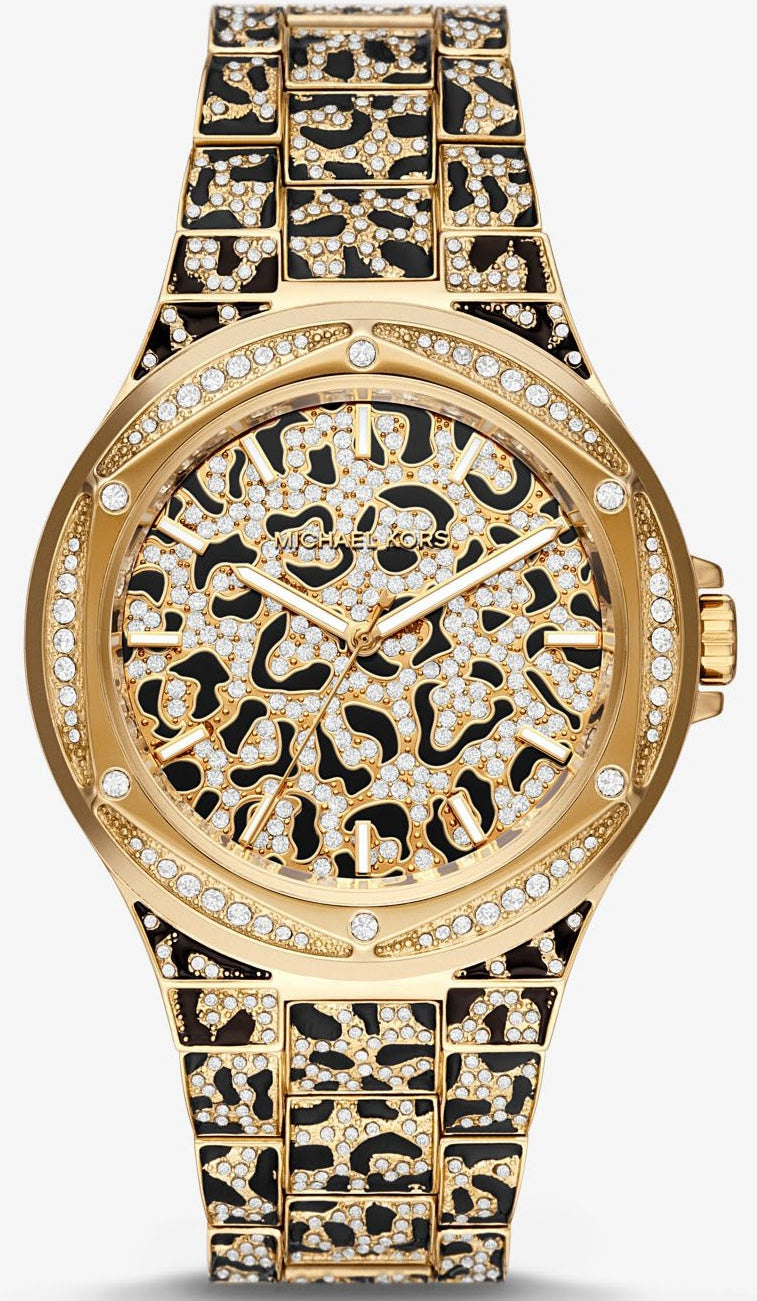 Michael Kors Watch Lennox Animal Pave Oversized Ladies