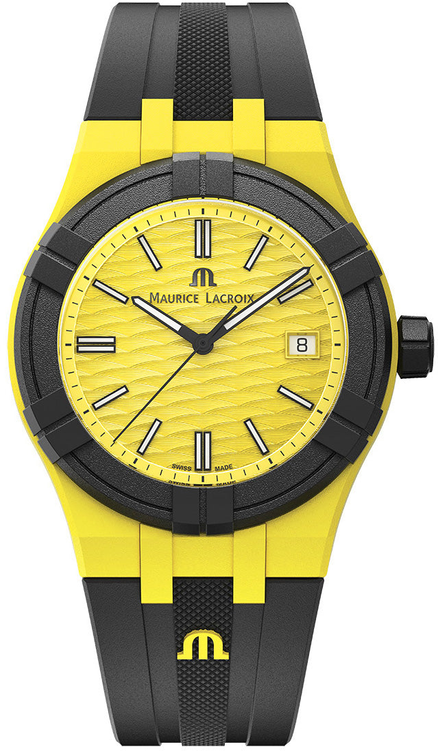Maurice Lacroix Watch Aikon Quartz TIDE Yellow