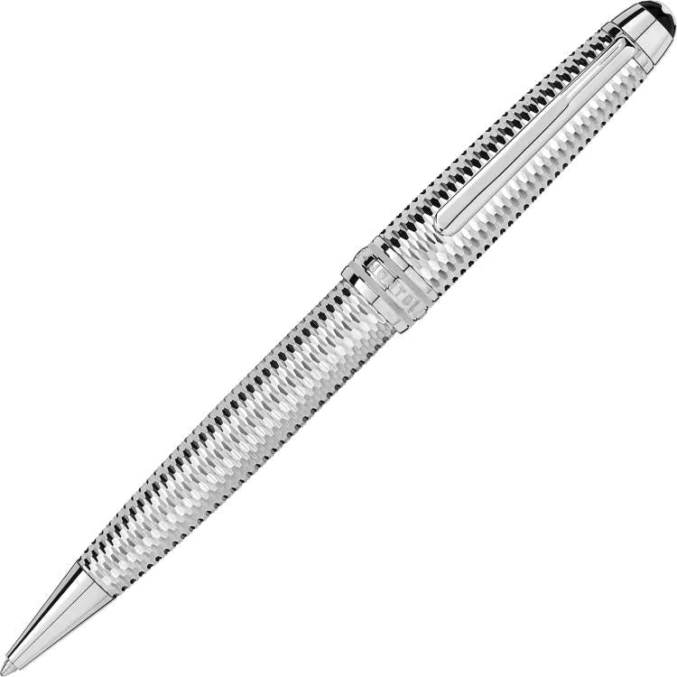 Montblanc Writing Instrument Meisterstuck Geometry Solitaire Midsize Ballpoint Pen - Silver