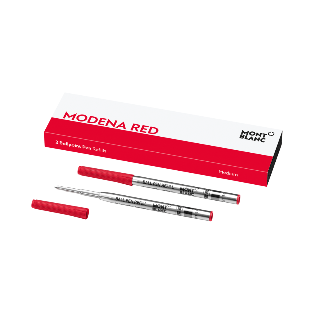 Montblanc Writing Accessories 2 Ballpoint Pen Refills Medium Moderna Red - Red