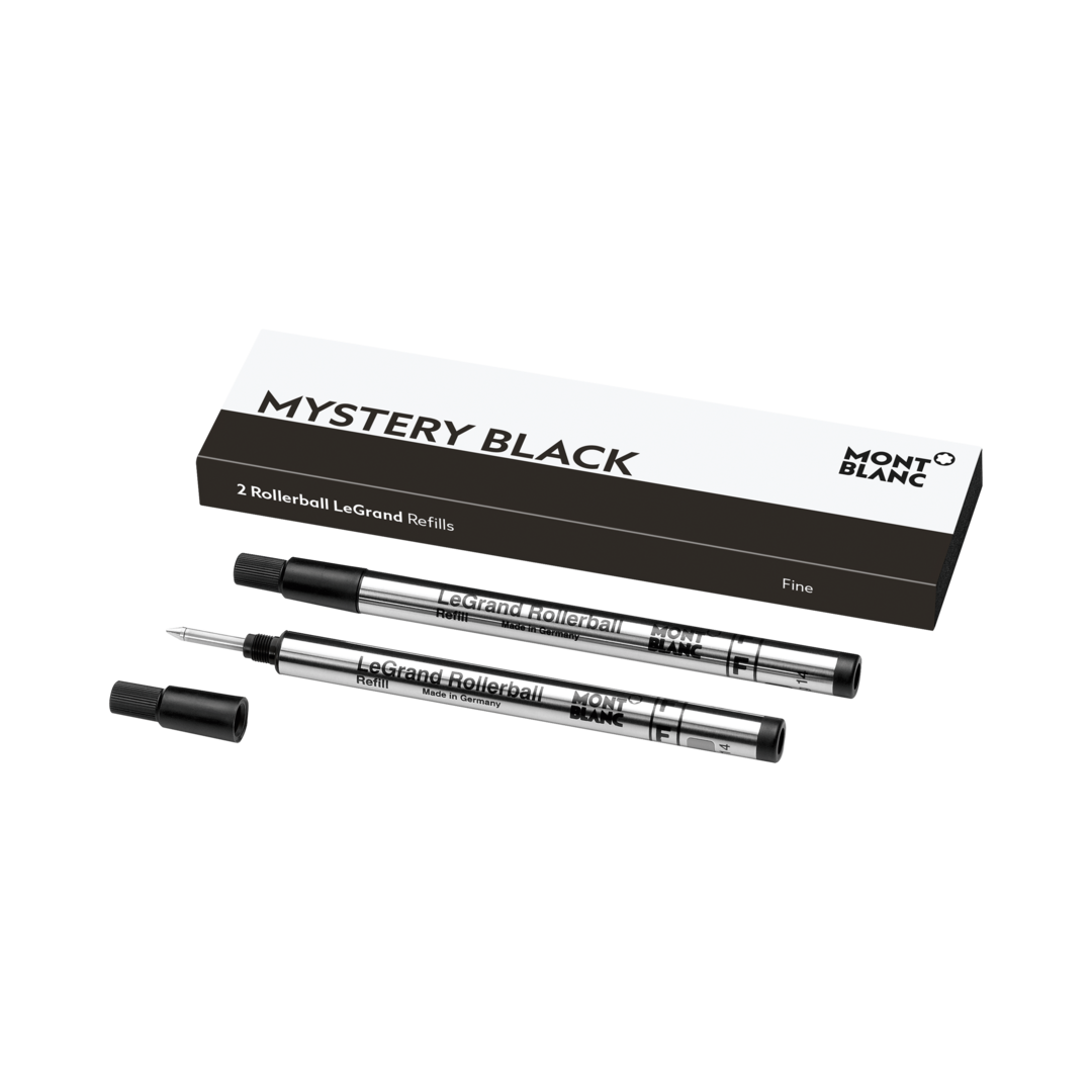 Montblanc Writing Accessories 2 Rollerball LeGrand Refills Fine Mystery Black - Black