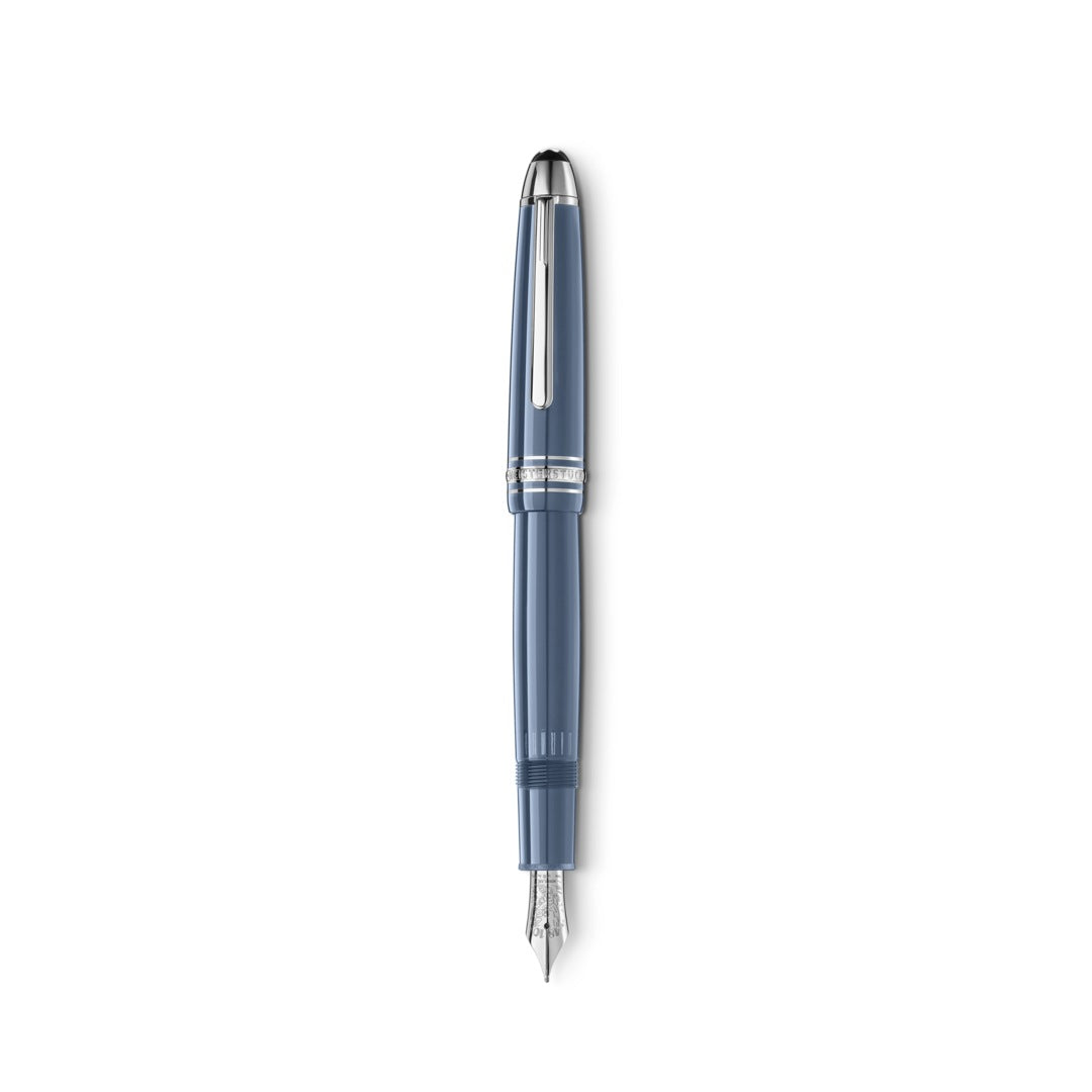 Montblanc Writing Instrument Meisterstuck Glacier LeGrand Fountain Pen F D - Blue