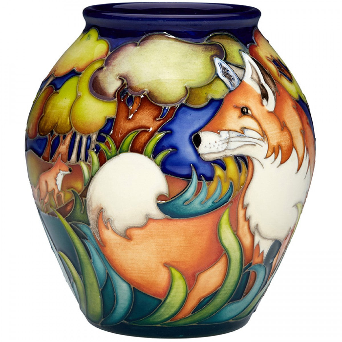 Moorcroft Number Edition Where Foxes Dare Vase