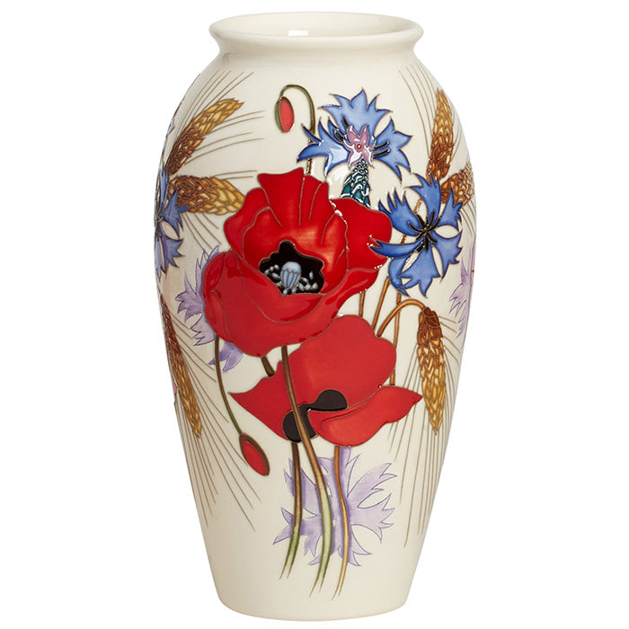 Moorcroft Paix Poppy Vase